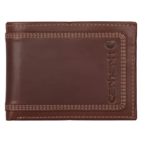 Dreifach vernähte Leder-Brieftasche