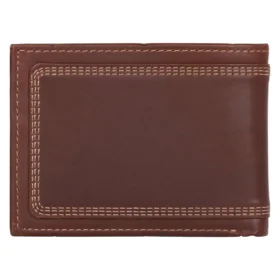 Dreifach vernähte Leder-Brieftasche
