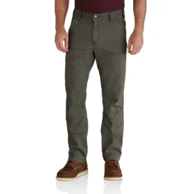Relaxed Straight Rigby Canvas-Hose mit doppelten Knieverstärkungen – Arbeitshose