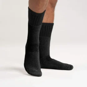 Schwere Stiefelsocken aus einer Synthetik-Woll-Mischung