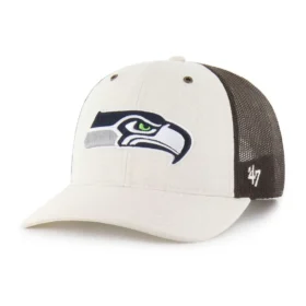 Seattle Seahawks '47 Ungefärbte Trucker-Kappe, Relaxed Fit