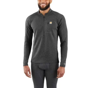 Thermoshirt mit Viertelreißverschluss für Herren – carhartt Force® – mittelschwer – Poly-Wolle
