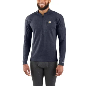 Thermoshirt mit Viertelreißverschluss für Herren – carhartt Force® – mittelschwer – Poly-Wolle